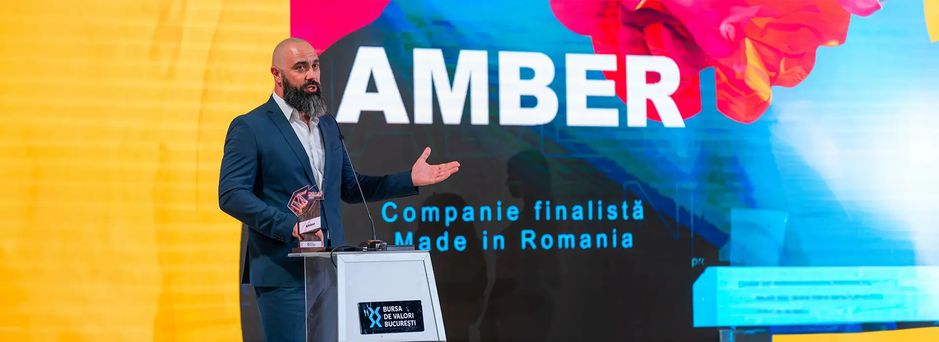 Amber is among the 15 finalists of the prestigious 'Made in Romania' entrepreneurial program, announced by the Bucharest Stock Exchange (BVB)