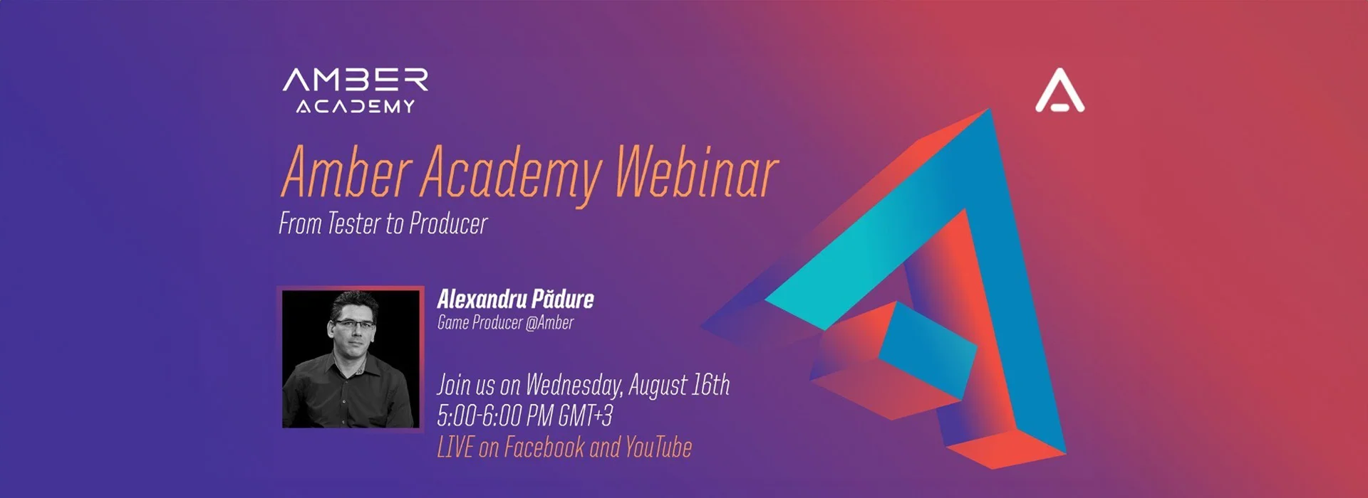 Amber Academy Webinar - From Tester to Producer