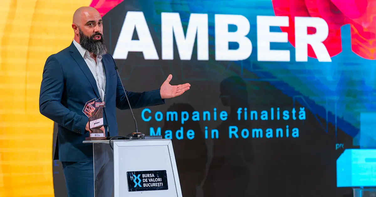 AMBER is among the 15 finalists of the prestigious "Made in Romania'' entrepreneurial program, announced by the Bucharest Stock Exchange (BVB)
